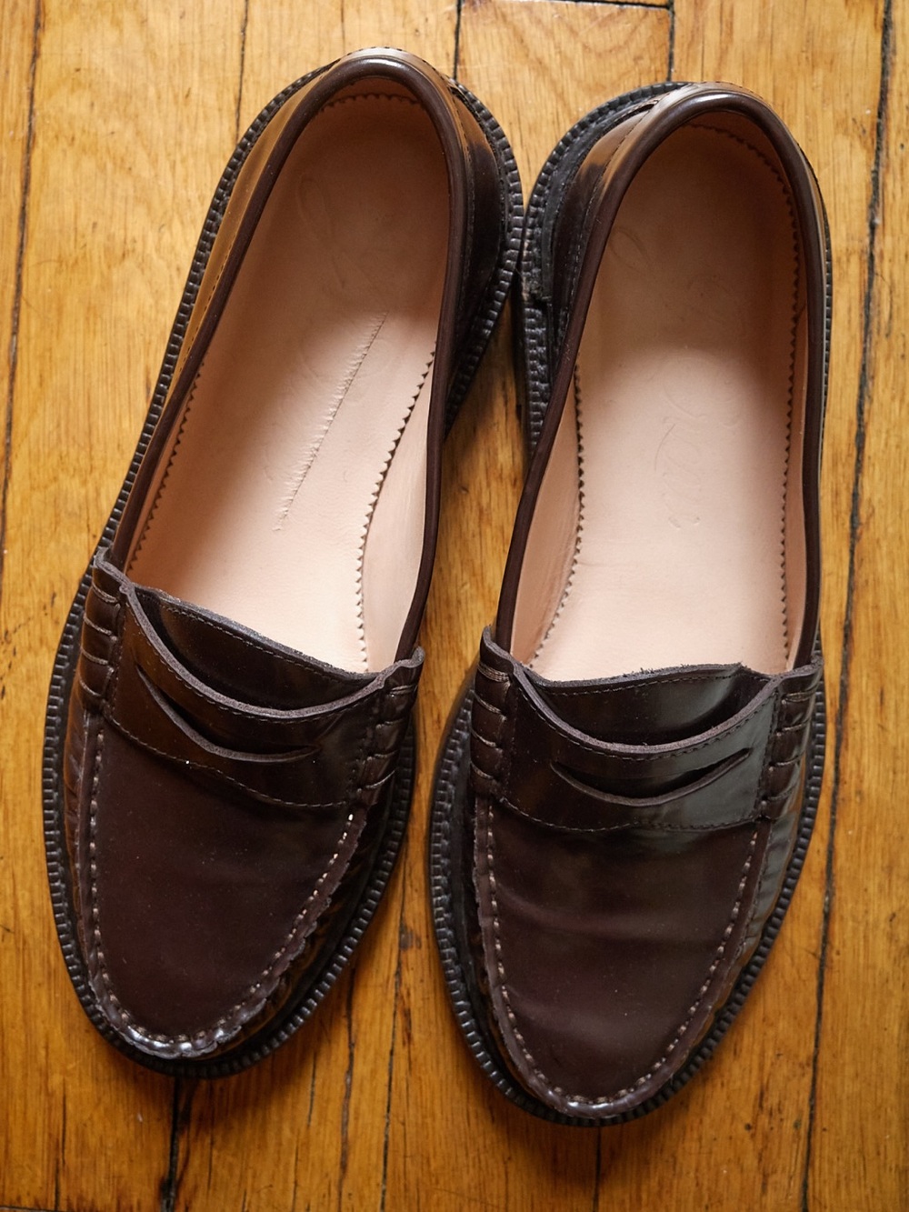 J Crew Women’s  Penny Loafers in Dark Brown - Picture 2 of 6